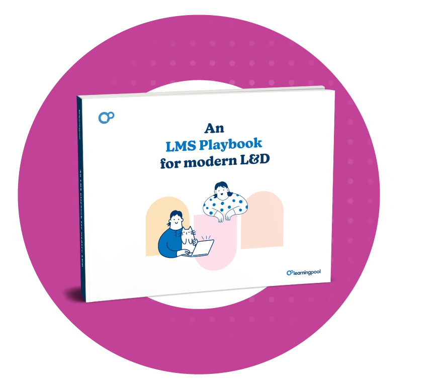 Visual of the LMS playbook for modern L&D