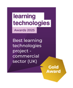 C2P25414 - LT Awards - Badge winners (COLOUR)_Best learning technologies project - commercial sector (UK) - GOLD