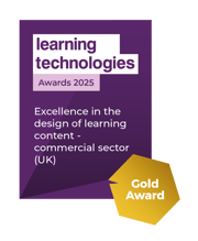 C2P25414 - LT Awards - Badge winners (COLOUR)_Excellence in the design of learning content - commercial sector (UK) GOLD