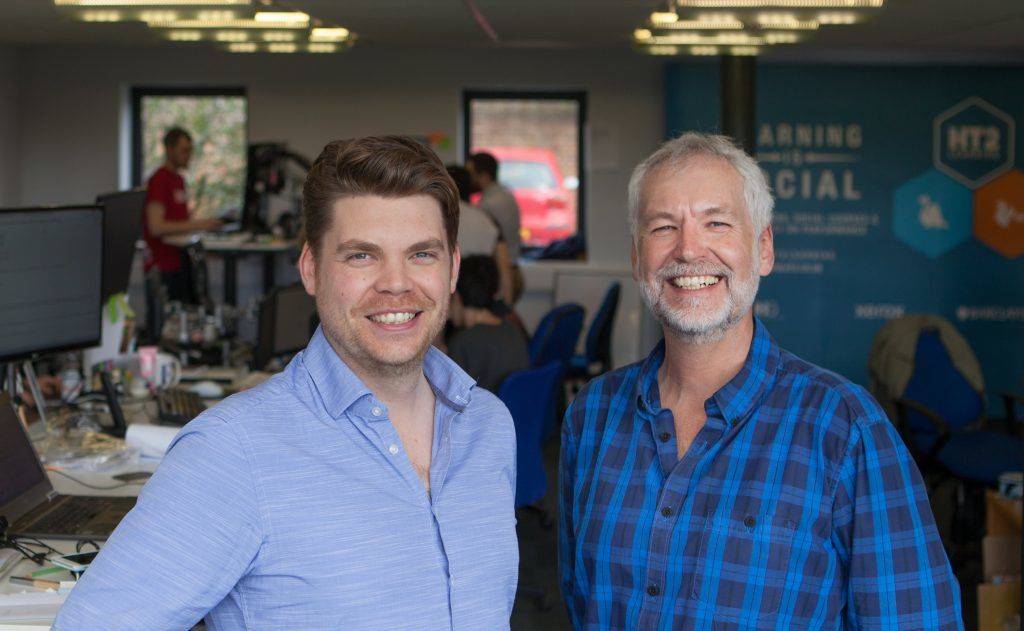 Learning Pool (formerly HT2 Labs)’ CEO, Dr Ben Betts and Chairman, Alan Betts