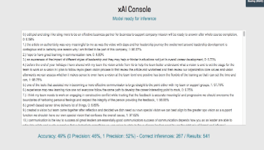 live inference testing tool