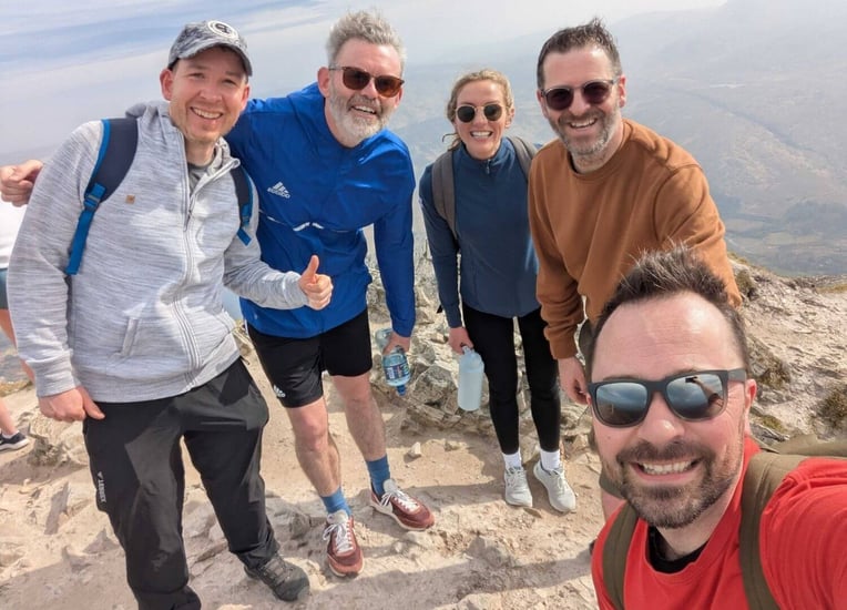 Learning Pool team climb Mount Errigal for charity
